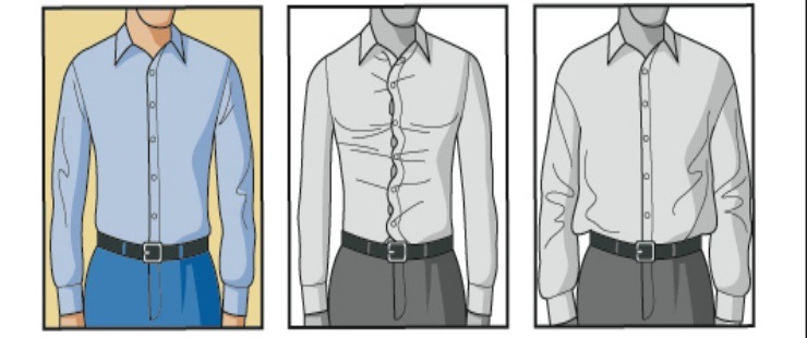 Как должна сидеть рубашка на торсе?