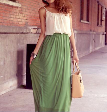 long bell skirt