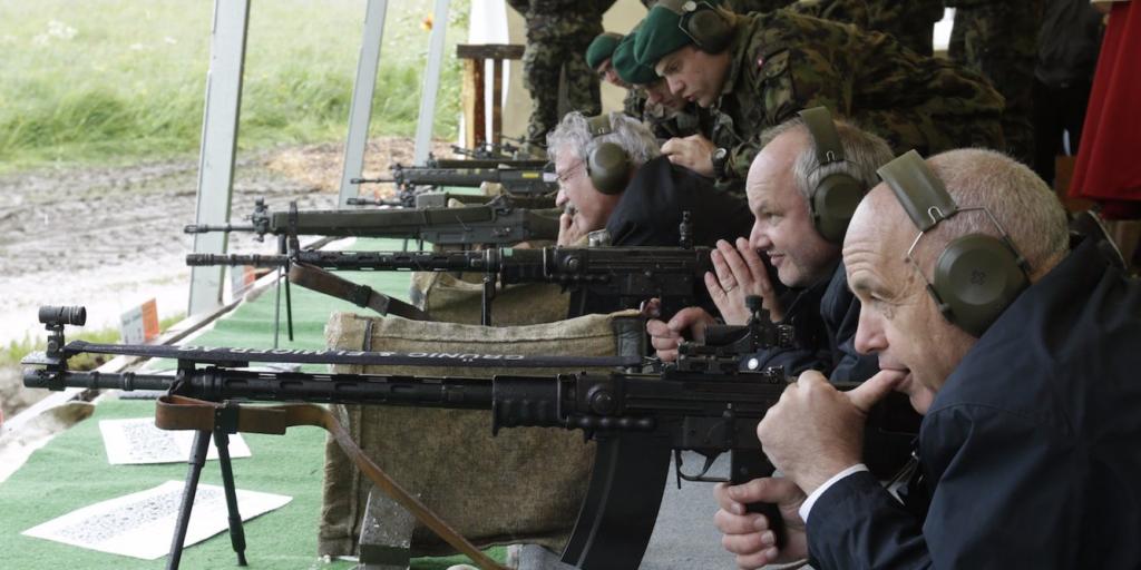 People at the shooting range