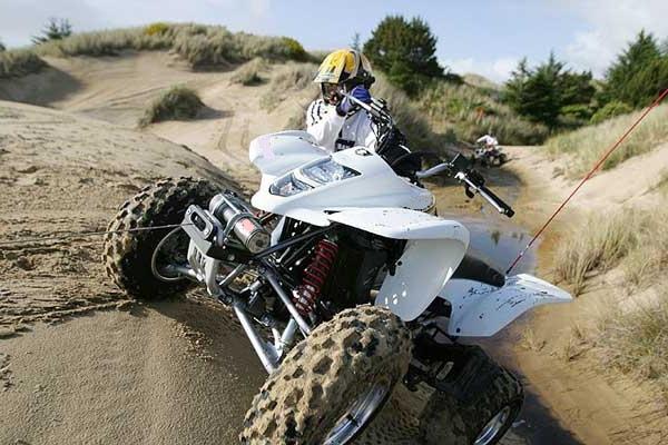 installation of a winch on an ATV