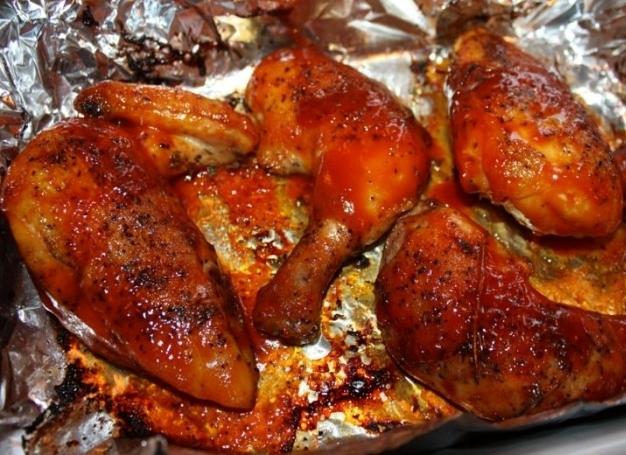 курица жареная в духовке фото
