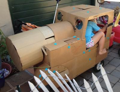 cardboard tank