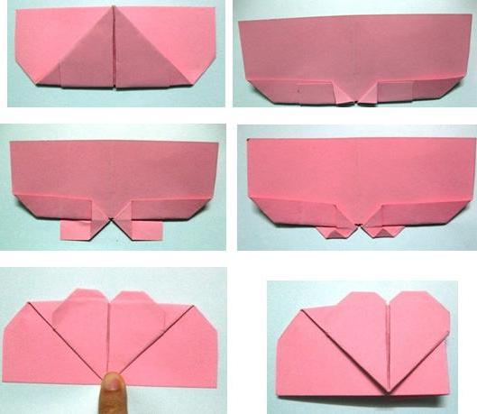 модульное оригами сердечко схема
