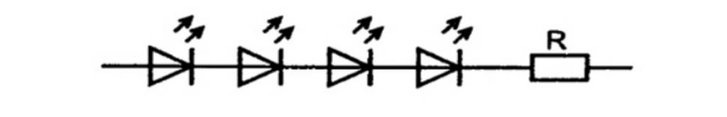 Схема последовательного подключения светодиодов