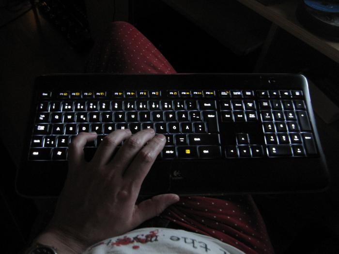 беспроводная клавиатура с подсветкой клавиш