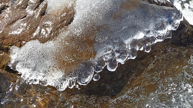 Frozen water