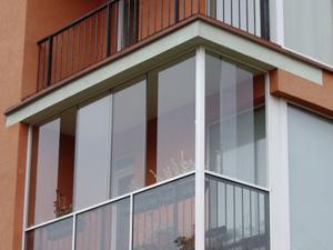 glaze the balcony with plastic windows