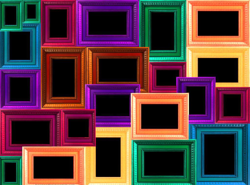 Visual photo frames of various formats