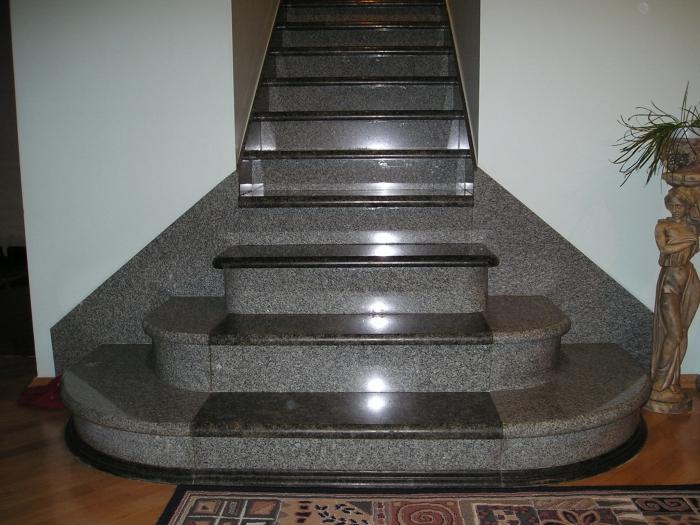 Finished Granite Steps