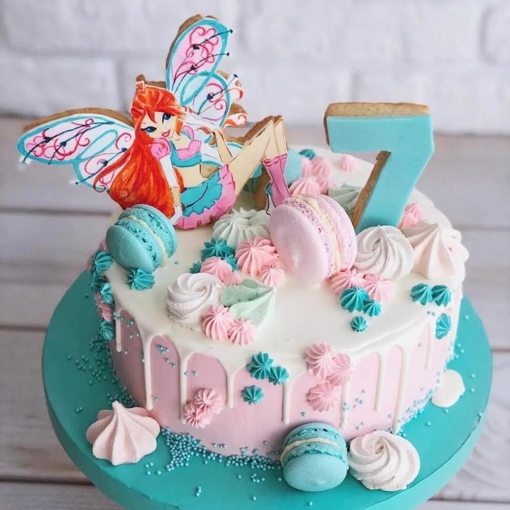 Тортик для девочки 7 лет