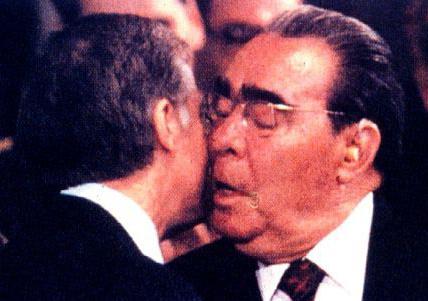 famous Brezhnev kisses