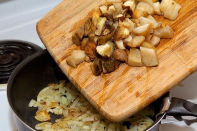 mushroom fried potato recipe