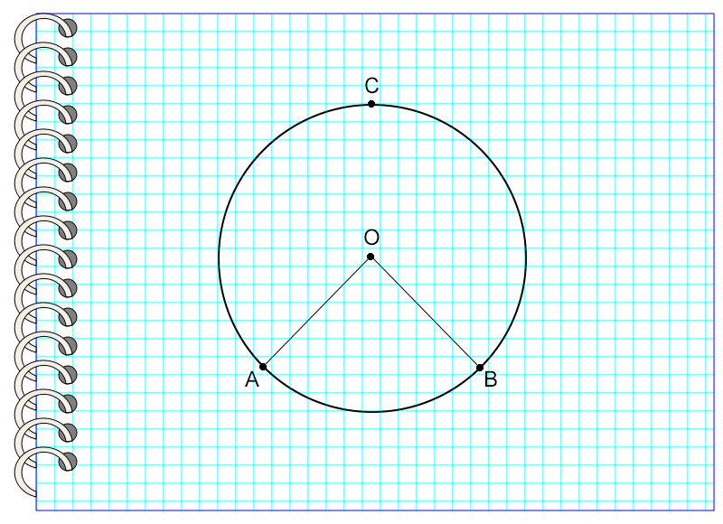 Чему равен центральный угол опирающийся на дугу 57 в окружности