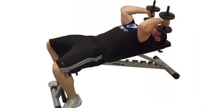 dumbbell bench press