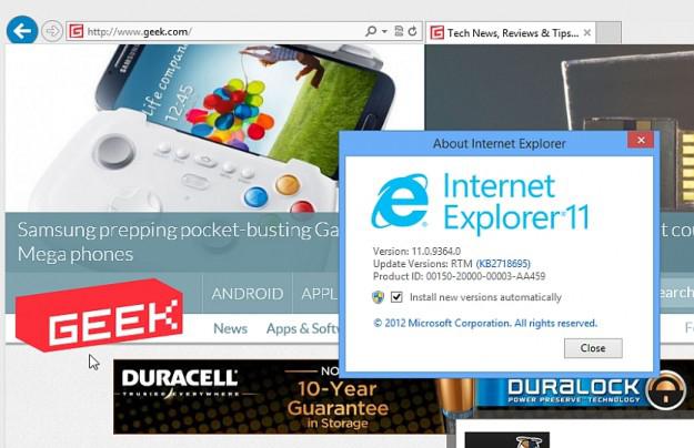 Internet Explorer 11