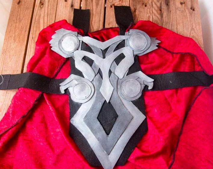 Thor's Breastplate and Red Cloak