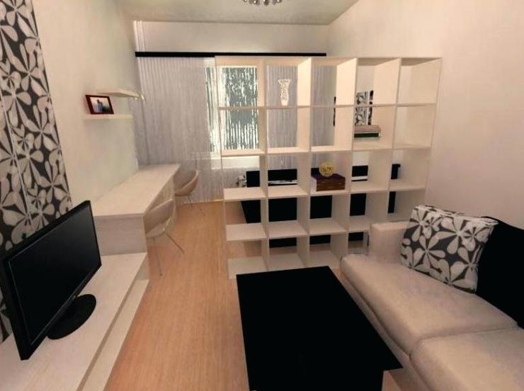 Дизайн проект гостиная спальня совмещенная
