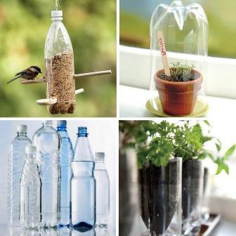 Изделия из пластиковых бутылок своими руками для сада и огорода фото