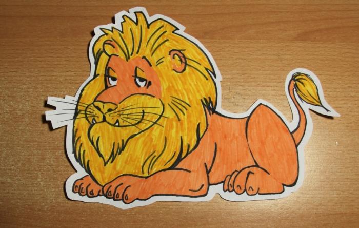 Рисуем льва с детьми