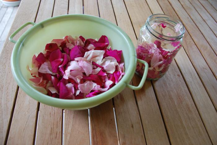 tea rose petals