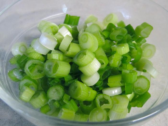 quick pie with green onions and egg in the oven