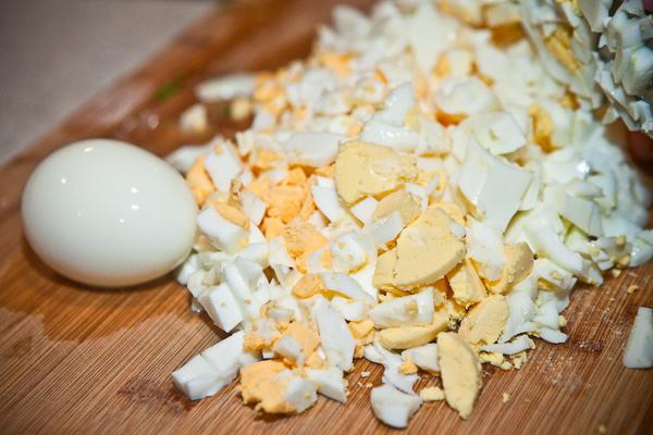 quick pie with green onion and egg