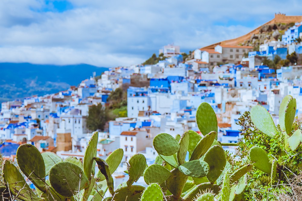 голубой город в марокко фото