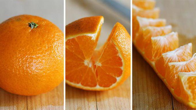 как быстро почистить апельсин