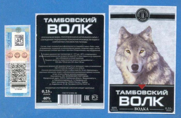 тамбовский волк водка фото