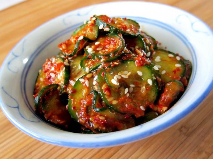 корейский салат из свежих огурцов