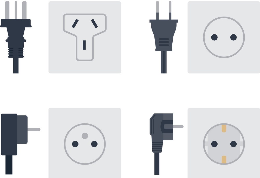 Разновидности розеток с заземлением и без