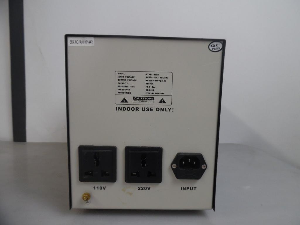 There may be sockets with different output voltages at the back.