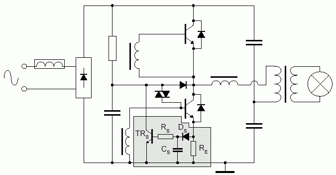 Схема электронного трансформатора osram