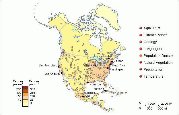 Население северной америки плотность особенности народов