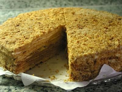 Рецепт медового торта в домашних условиях с фото с заварным кремом