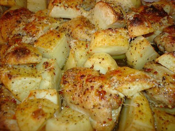 chicken in the oven with potatoes