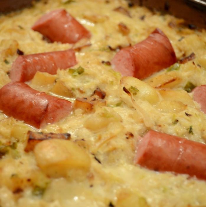 potato casserole with sausage