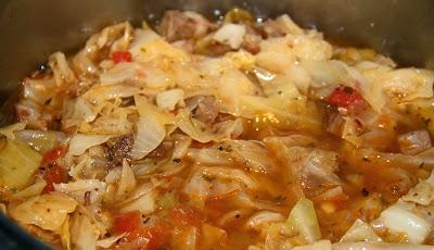 stewed cabbage with meat