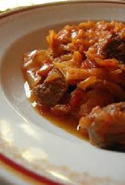 how to cook stewed cabbage with meat