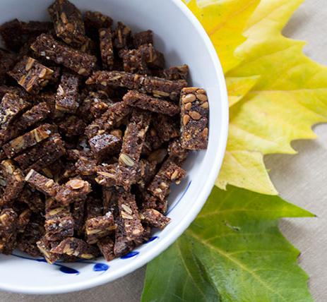 Borodino croutons with garlic