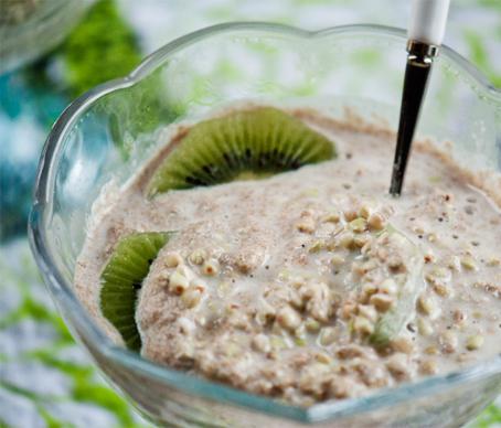 buckwheat porridge with milk in a slow cooker