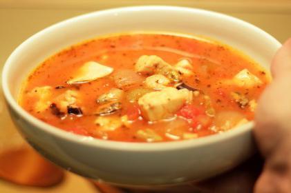 canned fish soup in a slow cooker