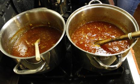 pumpkin jam with lemon and orange through a meat grinder