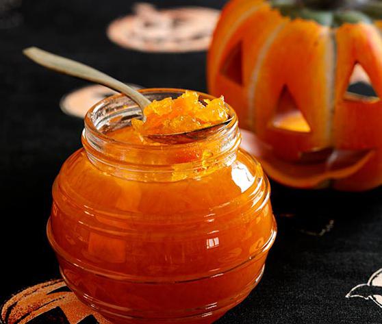 pumpkin jam with lemon and orange for the winter