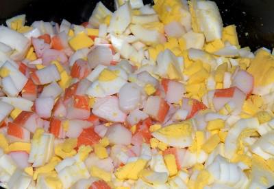 салат креветки с ананасом рецепт 