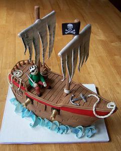 торт в виде корабля фото 