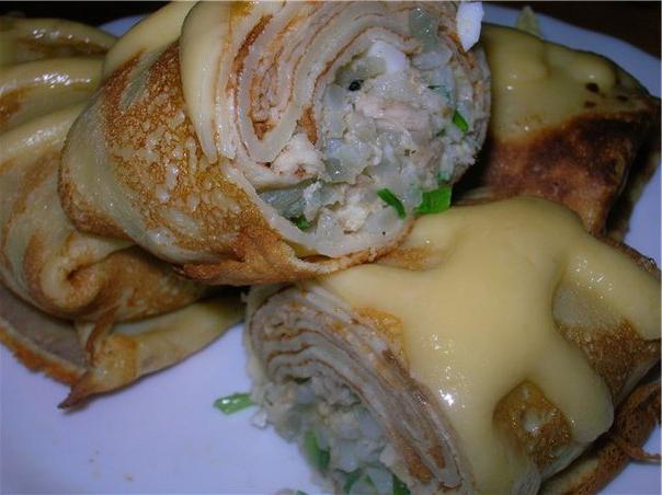 minced chicken pancakes