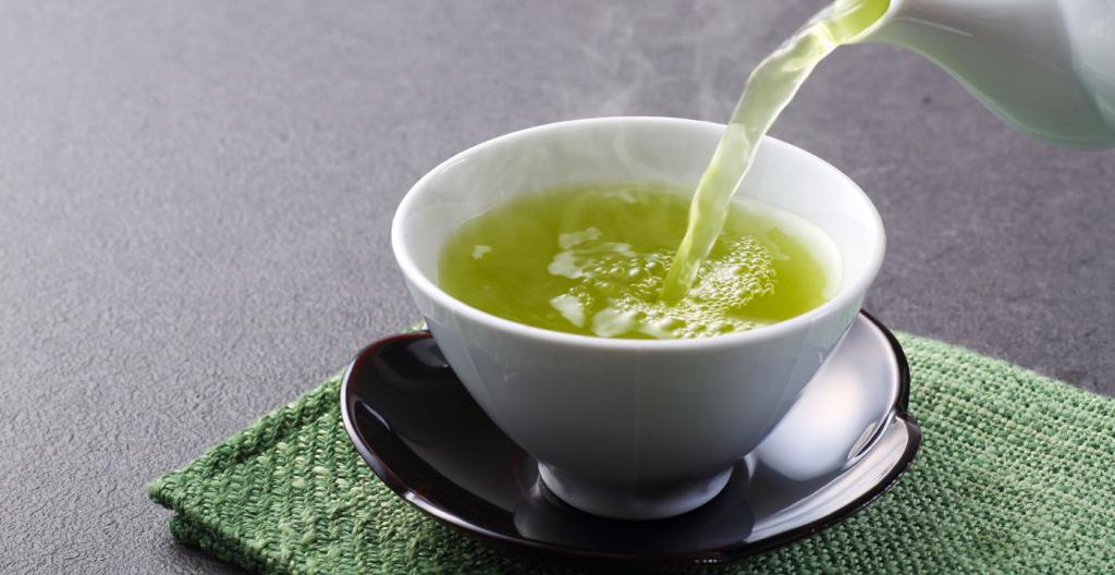 чай зеленый чашка