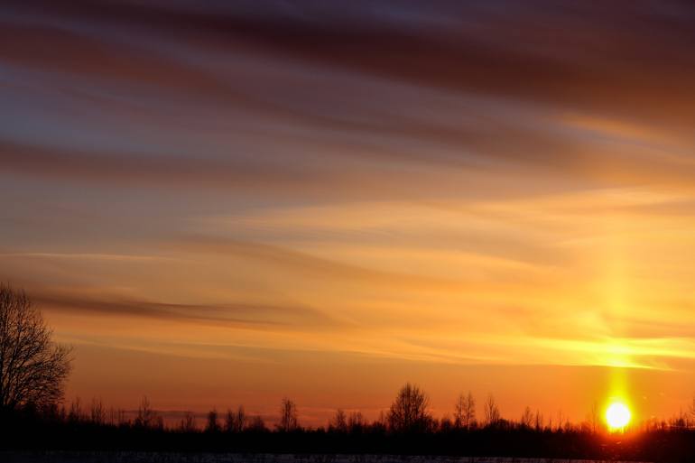 Layered clouds