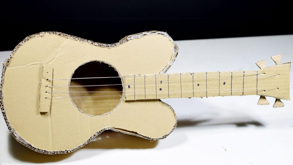 Как сделать гитару из картона своими руками?